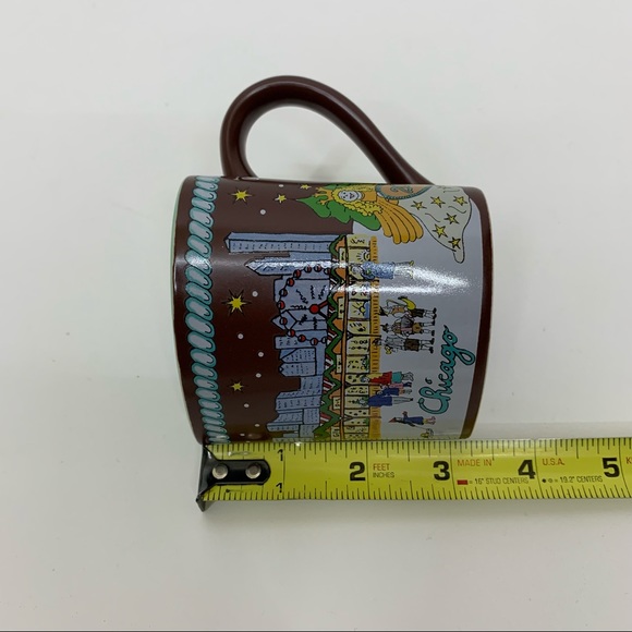 Chicago Scene Christkindlmarket German Ich Liebe Winter Heart Shaped Mini Mug - Picture 10 of 10